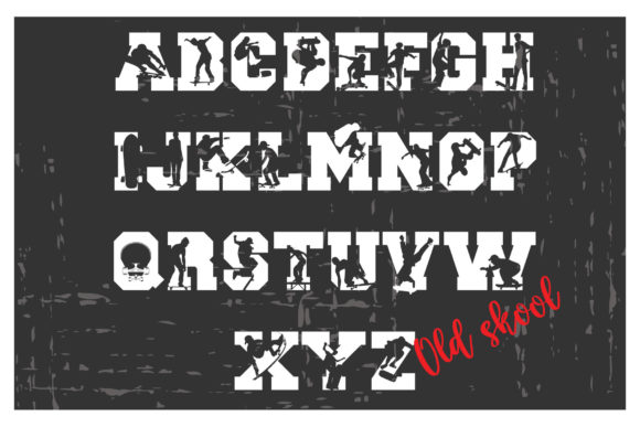 Old Skool Est.1830 Font PNG with transparent background - Preview 1