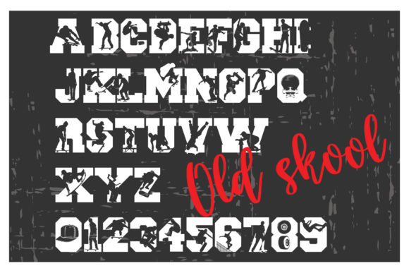Old Skool Est.1830 Font PNG with transparent background - Preview 2
