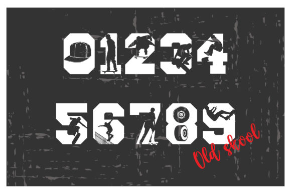 Old Skool Est.1830 Font PNG with transparent background - Preview 3