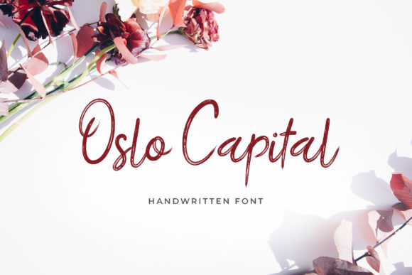 Oslo Capital Font PNG with transparent background - Preview 1