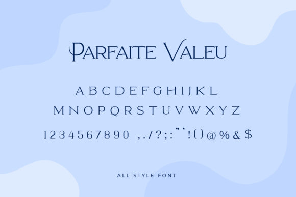 Parfaite Valeu Font PNG with transparent background - Preview 3