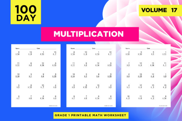 Printable Math Multiplication Worksheets Graphic by riduwanmolla ...