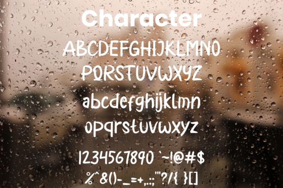 Rainy Forever Font PNG with transparent background - Preview 3
