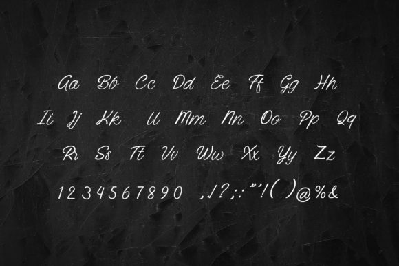 Rosellia Simone Font PNG with transparent background - Preview 3