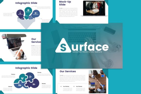 Preview of Surface Marketing Presentation Template marketing presentation template