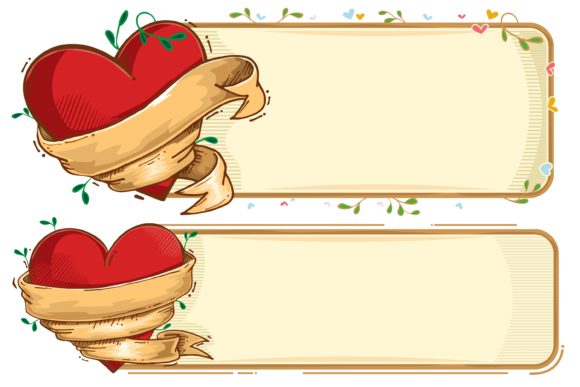 Valentine Love Flower Baner Template Graphic by onoborgol · Creative ...