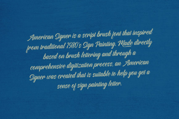 American Signer Font - Preview 1