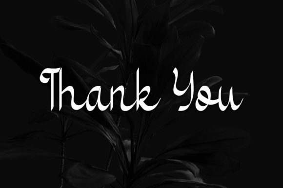 Black Flower Font - Preview 4