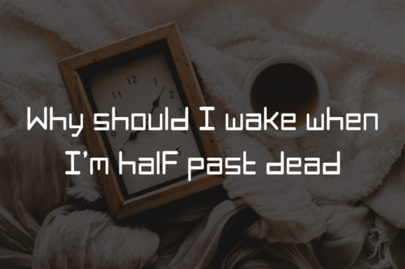 Clock Box Font - Preview 1
