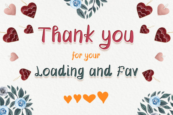 Easter Hearts Font - Preview 5