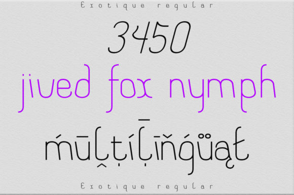Exotique Font - Preview 4