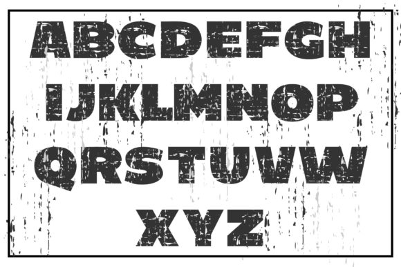Grunge 90'S Font PNG with transparent background - Preview 1