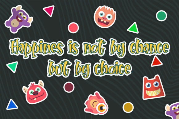 Hello Little Monsta Font - Preview 1