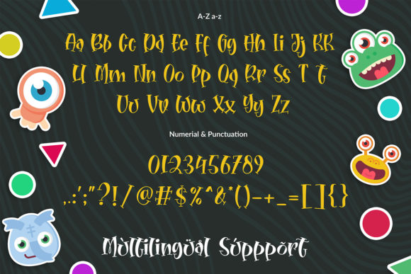Hello Little Monsta Font - Preview 5