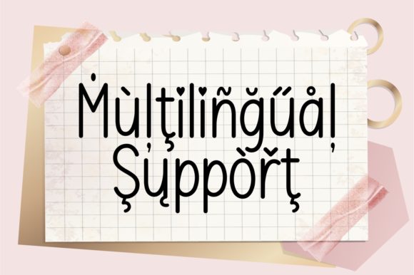 Lovely Notes Font PNG with transparent background - Preview 6
