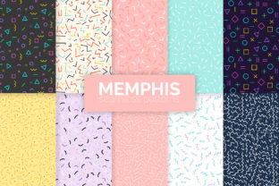 Memphis Seamless Patterns Graphic by 3Y_Design · Creative Fabrica