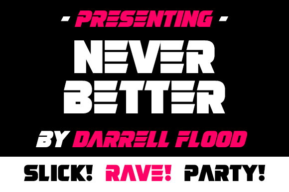 Never Better Font PNG with transparent background - Preview 1