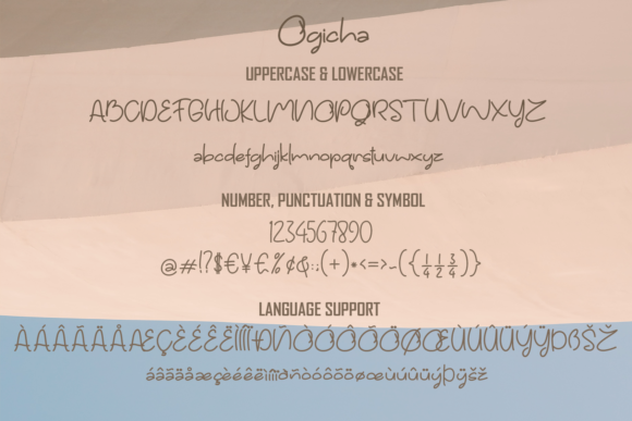 Ogicha Font PNG with transparent background - Preview 3