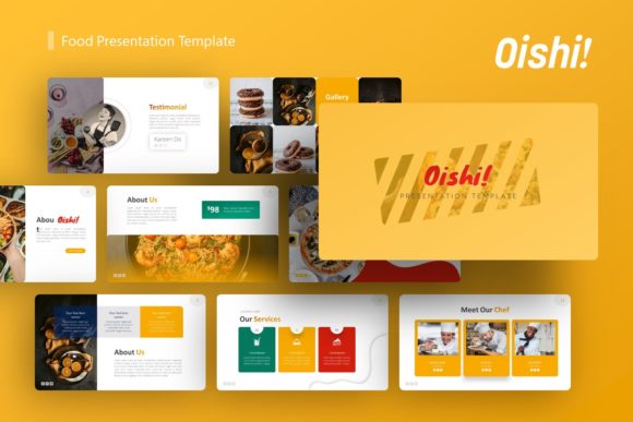 Preview of Oishi Food Presentation Template food presentation template
