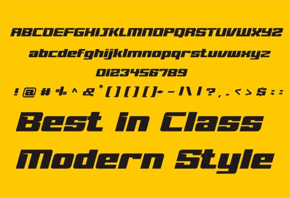 Best in Class Font - Preview 1