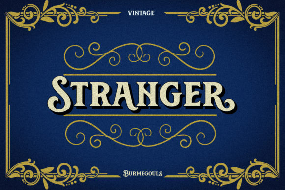 Burmegouls Font PNG with transparent background - Preview 2