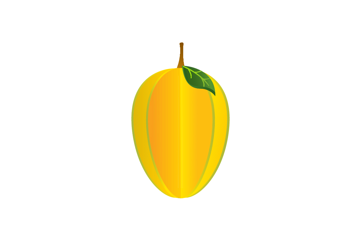 Fruit Icon Gradient Starfruit Graphic by hafawwart09 · Creative Fabrica