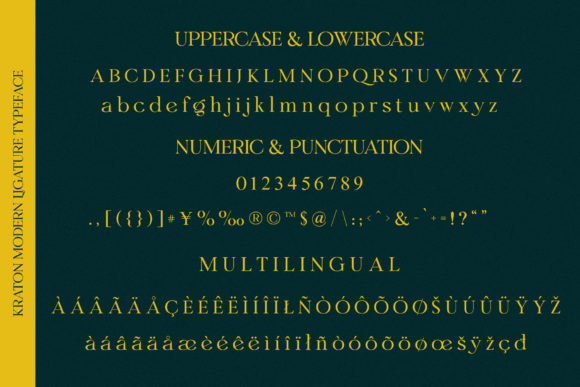 Kraton Font PNG with transparent background - Preview 3