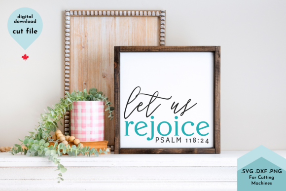 Let us Rejoice - Easter Sign SVG