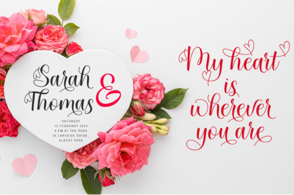 Lovetina Font PNG with transparent background - Preview 3