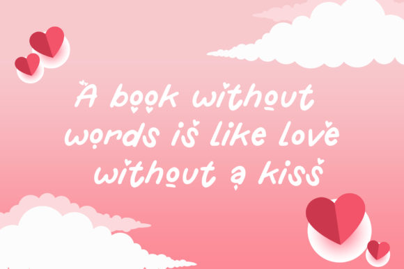 My Simple Valentine Font PNG with transparent background - Preview 1