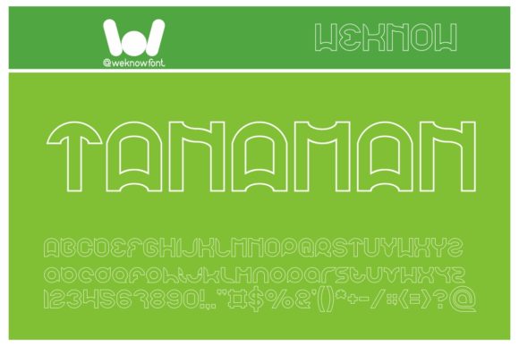 Pandaman Font PNG with transparent background - Preview 3
