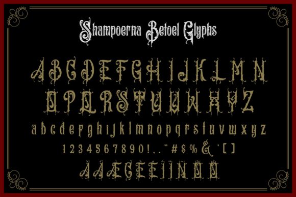 Shampoerna Betoel Font PNG with transparent background - Preview 5