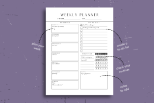 Weekly Planner Printable Template Graphic by The Grateful Studio ...