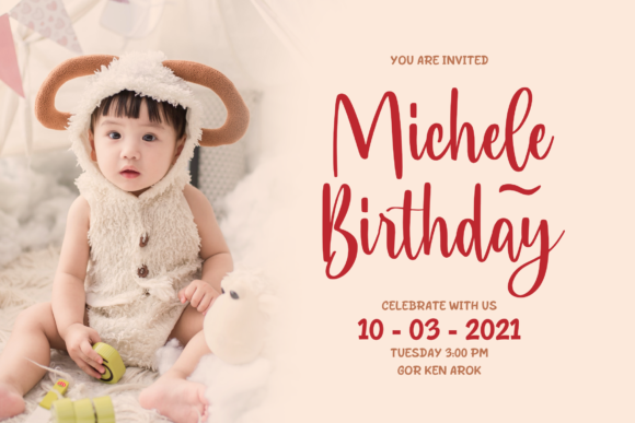 Baby Bday Font - Preview 3