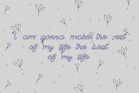 Batik Font PNG with transparent background - Preview 1