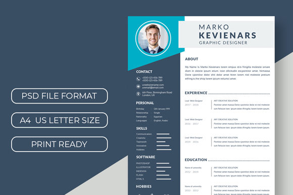 Beautiful Cv Resume Template