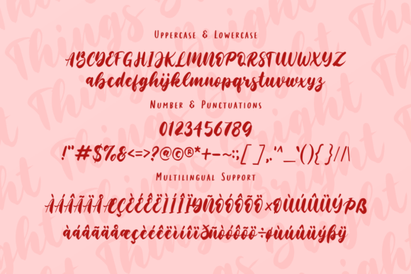 Bright Things Font - Preview 5