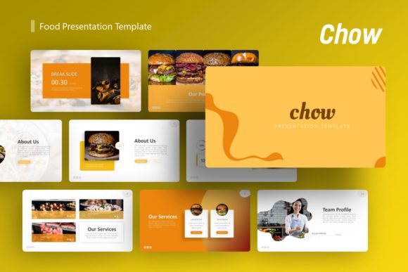 Preview of Chow Food Presentation Template food presentation template