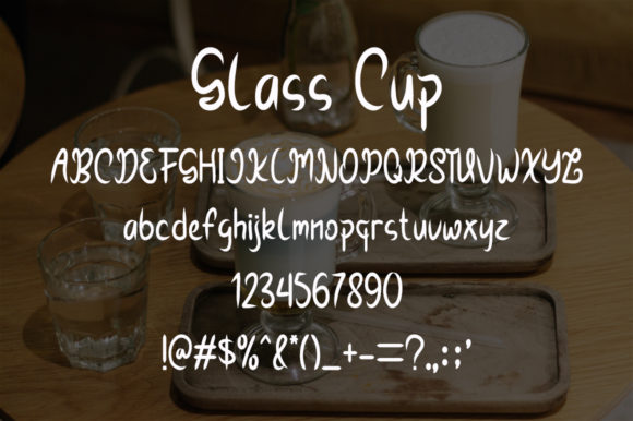 Glass Cup Font - Preview 3