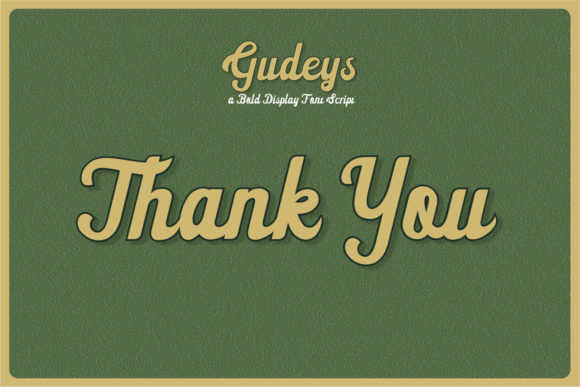 Gudeys Font - Preview 6