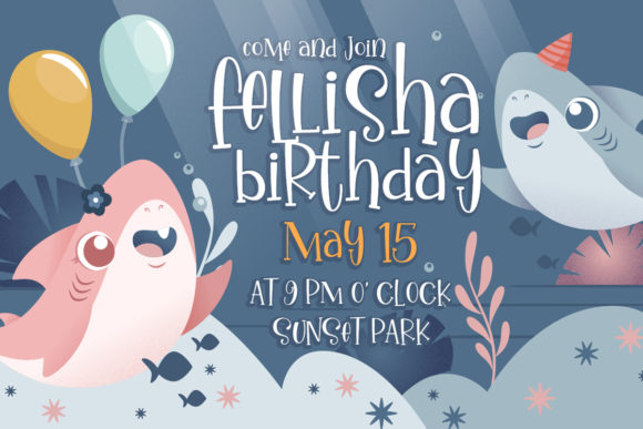Ikan Salmon Font PNG with transparent background - Preview 1