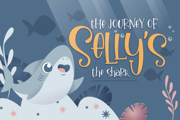 Ikan Salmon Font PNG with transparent background - Preview 2