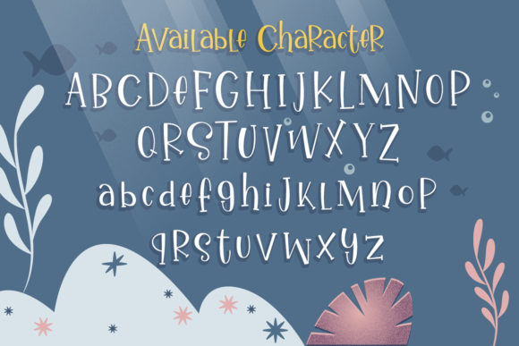 Ikan Salmon Font PNG with transparent background - Preview 4
