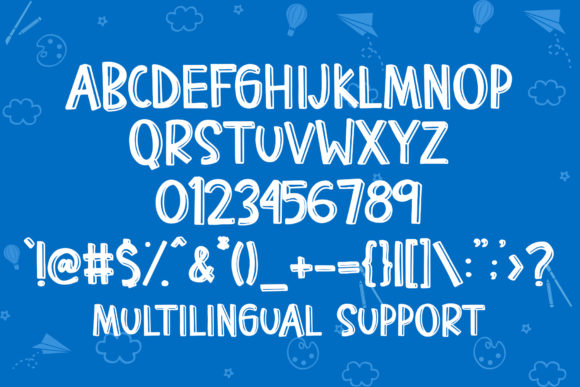 Kidz Block Font PNG with transparent background - Preview 4