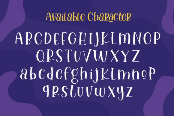 Lovely Unicorn Font PNG with transparent background - Preview 5