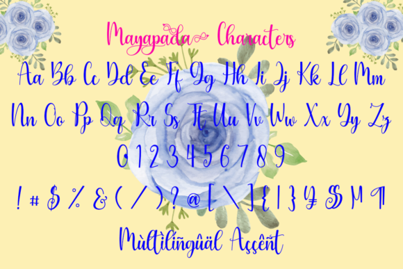 Mayapada Font font preview - 2