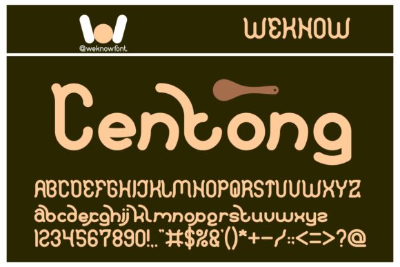 Polysoup Font PNG with transparent background - Preview 1