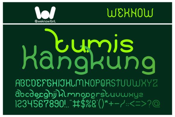 Polysoup Font PNG with transparent background - Preview 3