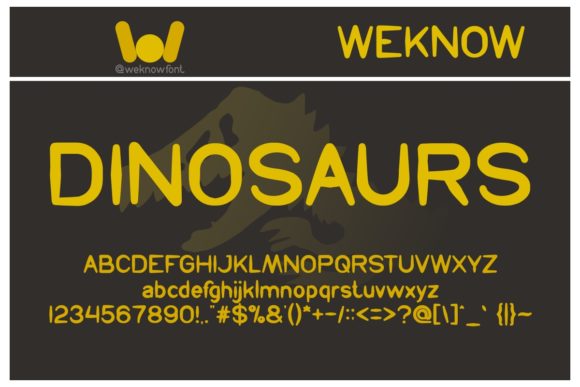 Prehistoric Font PNG with transparent background - Preview 1