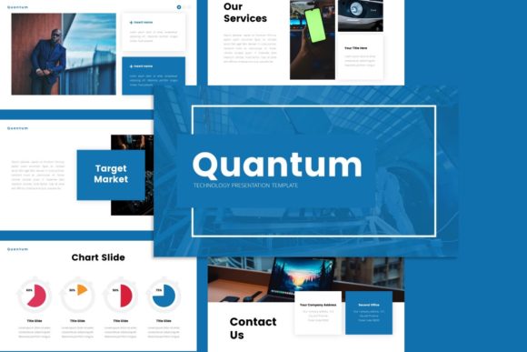Preview of Quantum Technology Presentation Template technology presentation template